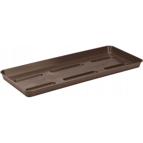 Soporte marrón para macetas de balcón de 40 cm
