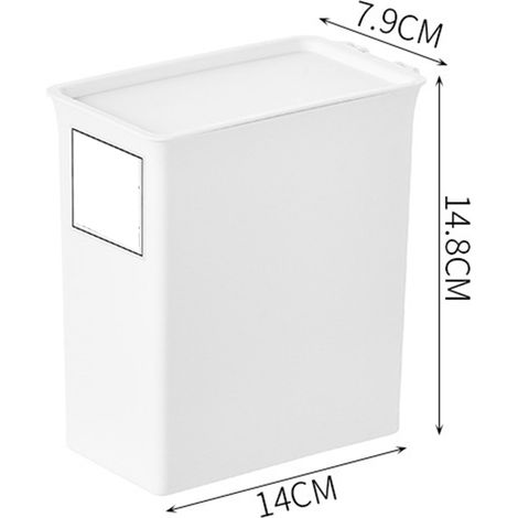 Wasserdichte Aufbewahrungsbox für Waschmittel aus Kunststoff mit Deckel, platzsparend für Maschinen- und Handwäsche (1/4)