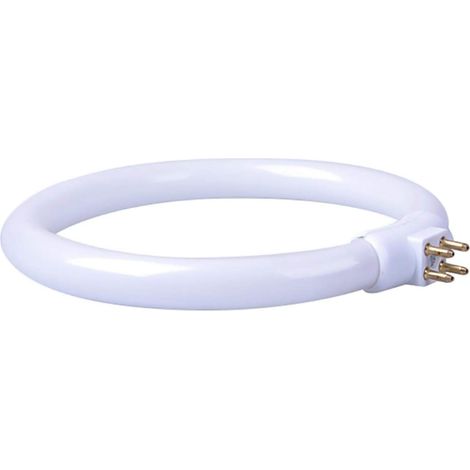 Anneau lumineux LED fluorescent 11W T4 rond avec ampoule à économie d'énergie pour l'éclairage de chambre. (1/5)