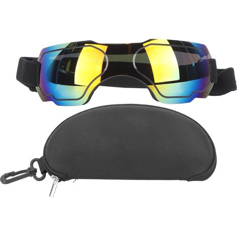 Lunettes de protection UV anti-vent pour chien, idéales pour les promenades en plein air - Taille moyenne/grande, couleur rouge (1/5)
