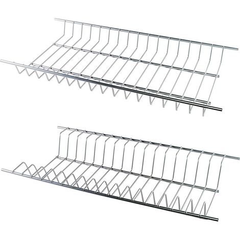 Teller- und Glashalter weiß ECR02 für Schrank 900 mm
