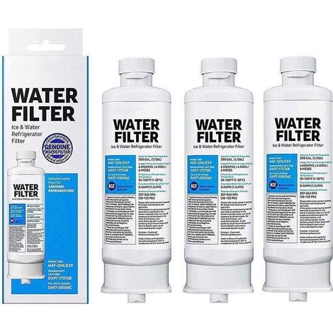 3-teiliges Original SAMSUNG Filterpatronen-Wasserfilterset DA97-17376B DA97-08006C für Kühlschrankmodelle HAF-QIN/EXP (1/4)