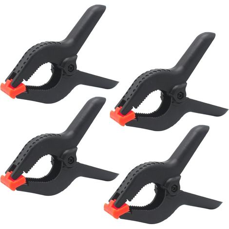 4pcs 4 "Clips Clips universels pour les arrière-plans de mousseline de tissu de papier de studio, les clips à ressort robustes, les clips à ressort pour le travail du bois. (1/5)