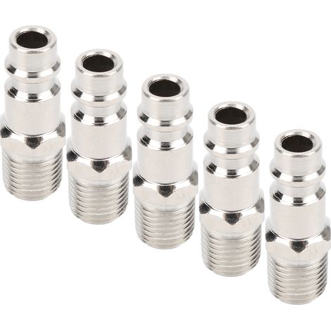 5-teiliges Set Druckluftwerkzeug-Steckverbinder, europäischer Stecker, Industrieluftanschluss, Kompressorzubehör (1/5)