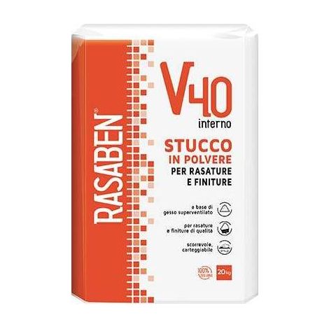 Stucco in Polvere per Interni V40 Kg. 20