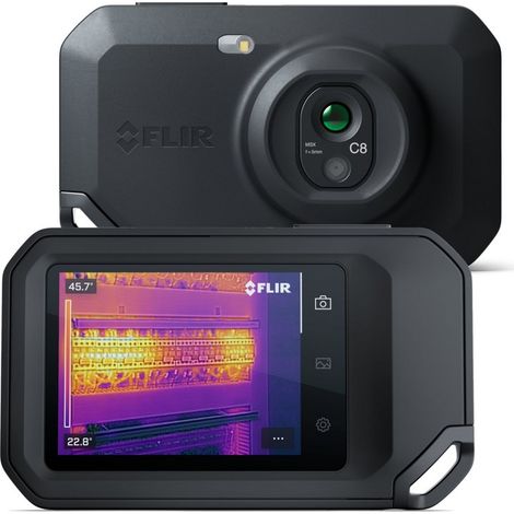 FLIR One C8 cámara térmica Negro 320 x 240 Pixeles Pantalla incorporada LCD (1/5)