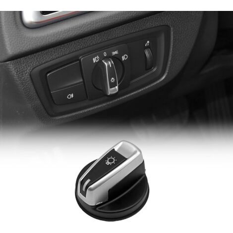 Car Headlight Head Lamp Switch Knob Button Cover Replacement Compatible with BMW 1 3 X1 Series E90 E91 E81 E82 E87 E88, Replaces OE 9169405 61319169405 61316932794 (1/5)