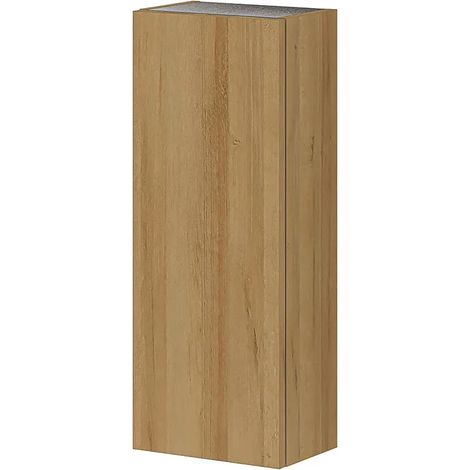 Colonna bagno sospeso H. 75 cm Master rovere miele con anta reversibile (1/3)