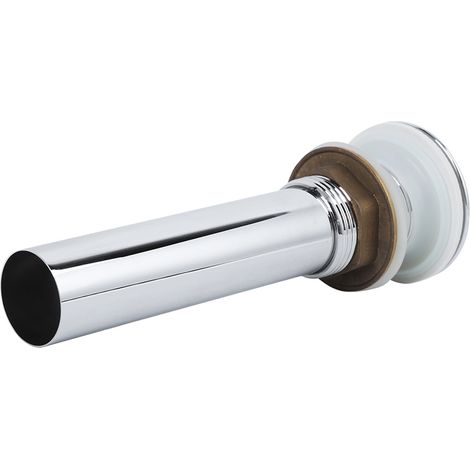 Bonde de lavabo escamotable en acier inoxydable, bonde de lavabo chromée, petite bonde escamotable sans trous. (1/5)