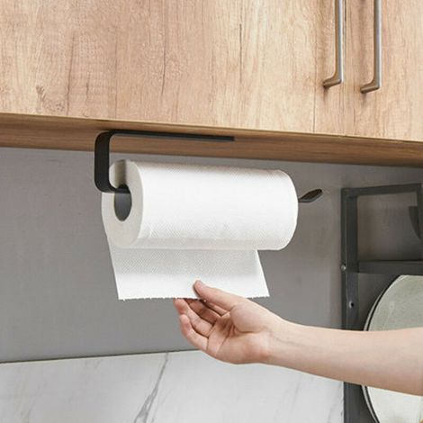 Paper Towel Holder, Kitchen Paper Roll Holder, Under Cabinet Kitchen Paper Towel Holder, Paper Towel Holder Roll Paper Towel Holder No Drilling (A-29.5cm)