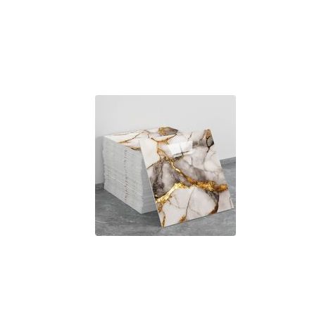 (10 pezzi, 30×30 cm, Q062) Adesivi murali autoadesivi per piastrelle, effetto marmo, decorazione murale, materiale PET, adatti per cucine, bagni, caminetti e lavanderie. - Crezuo