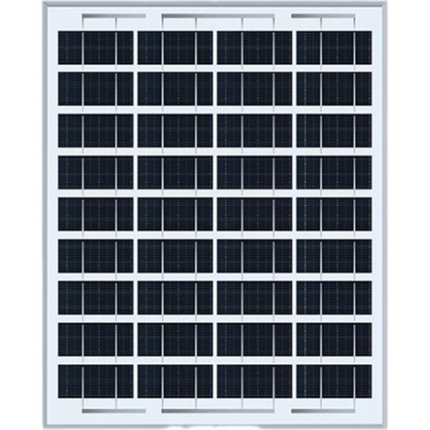 Panneau solaire, 20W, 18V, 350x550 mm, noir