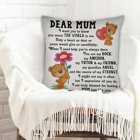 Housse de coussin 45x45 cm en polyester déhoussable pour la saint-valentin, mariage (1/5)