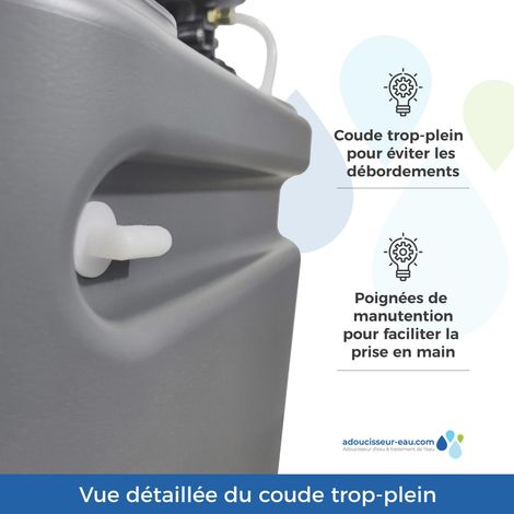 Adoucisseur d'eau TOODO Fleck 5600 Sxt - 20l - Complet avec accessoires — vue 3