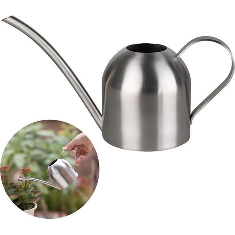 1 Arrosoir,Acier inoxydable,Bec long,500 ml,Jardin,Intérieur (1/5)