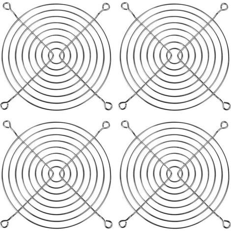 Grilles,4 grilles de ventilation, grille de ventilateur de 120 mm, grille de protection métallique, cache-ventilateur, ventilateur d'ordinateur (1/5)