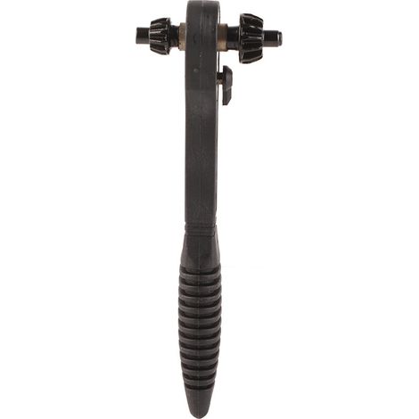 Clé à cliquet 2 en 1, résistante à la rouille, antidérapante, mandrin de perceuse noir professionnel.