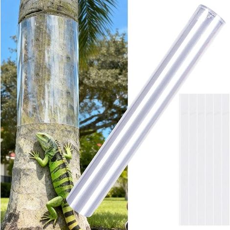 Bande de protection transparente autocollante pour tronc d'arbre 40 x 120 cm (1/5)