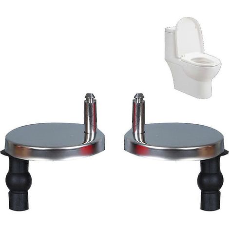 vis universelles pour abattant de WC, accessoires de fixation pour anneau d'abattant, connecteur de WC, patin supérieur en caoutchouc 65 mm (1/5)