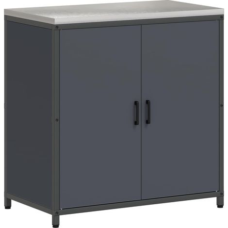 Maison Exclusive - Stoccaggio in cucina HATTEM Antracite 90 x 50 x 92 cm Acciaio