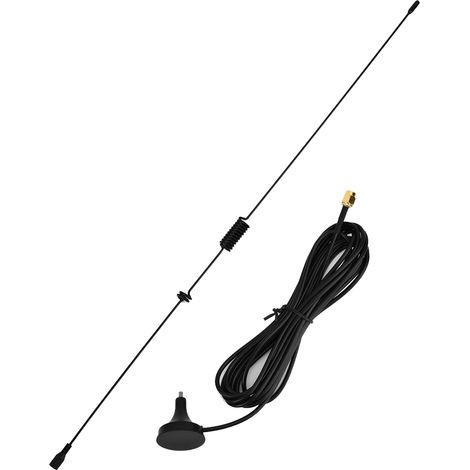Antenne radio magnétique double fréquence UHF+VHF UT 106UV SMA mâle pour voiture (1/5)