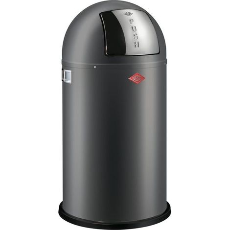 Wesco Pushboy Pattumiera 50 Litri Graffite Opaco