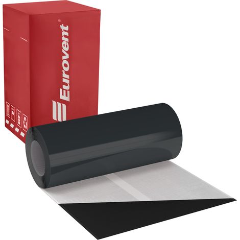 Cinta para chimeneas PB flexible plana 300 mm x 5 m RAL 7021 (1/5)