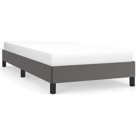 Cadre de lit Gris 80x200 cm Similicuir (1/5)