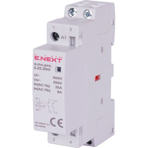 Contacteur modulaire E.next p005201 PRO 2P 25A 2NO 230V CA