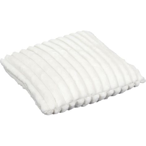 Coussin - HOME DECO FACTORY - Flanelle Côtelé - Beige (1/5)