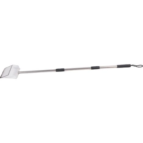 Pelle à litière extensible pour chat, manche long, maille fine détachable, en acier inoxydable, pour poulailler. (1/5)