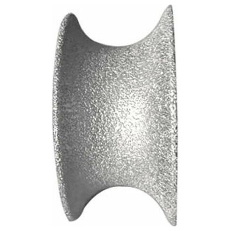 Roue de meulage diamant brasé marbre verre rainuré bord roue de meulage Quartz pierre plaque semi - circulaire bord type roue concave Épaisseur de meulage: 30 mm (1/5)