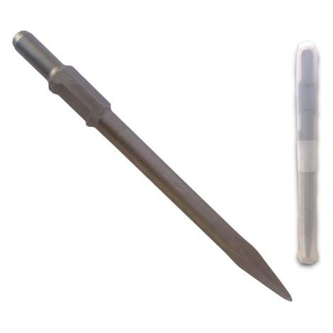 Scalpello a punta per martello demolitore 400mm con attacco esagonale 30mm 07349 (1/5)