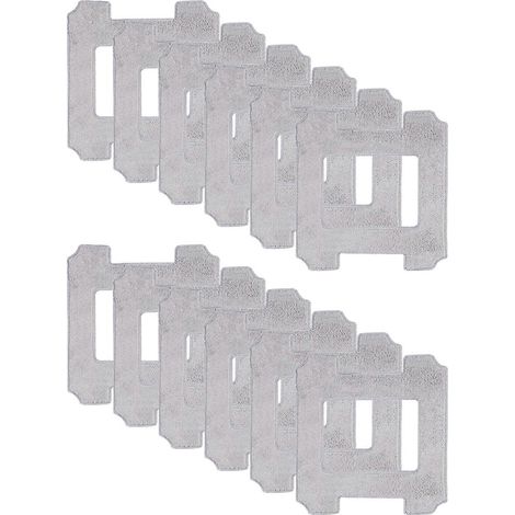 Lot de 12 pièces pour ECOVACS WINBOOT W2 / W2 OMNI : accessoires et lingettes de rechange en microfibre (1/5)