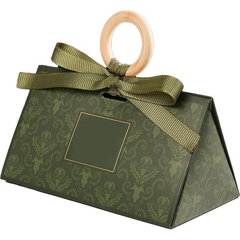 5 cajas de dulces de boda, cajas de dulces de chocolate, exquisitas cajas de papel para s de boda con asa y cinta para festivales de fiesta (1/5)
