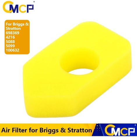 (1 pièce) Filtre à air de rechange CMCP OEM 490-200-0011 pour tondeuses à gazon Briggs & Stratton 698369, 4216, 5088, 5099 et 100632 - Pièces détachées pour outils de jardin motorisés (1/4)
