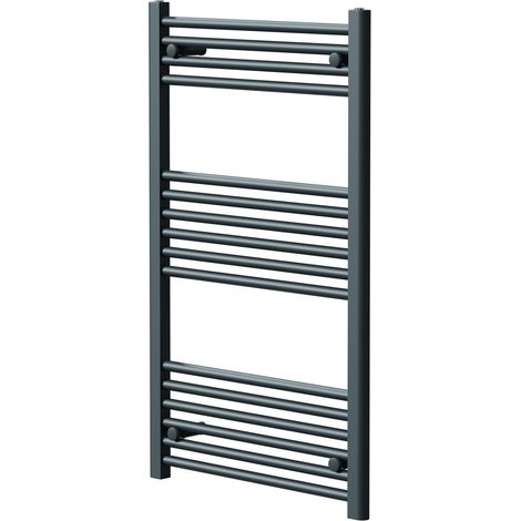 Pizarro Anthracite 1000mm x 600mm Straight Heated Towel Rail (1/5)