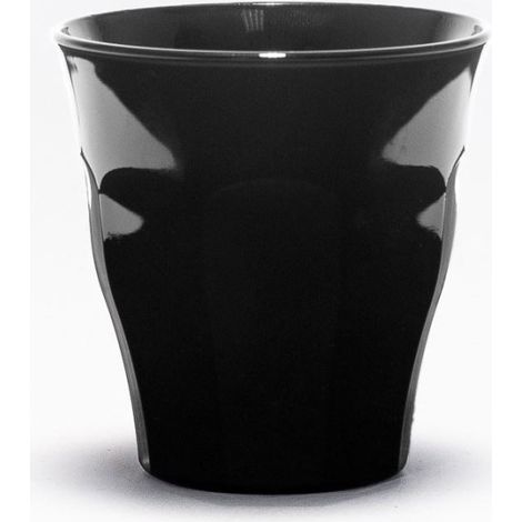 Duralex – Lot de 6 gobelets en verre trempé noir brillant 9 cl – Résistants aux chocs thermiques – Compatible micro-ondes – Fabriqué en France