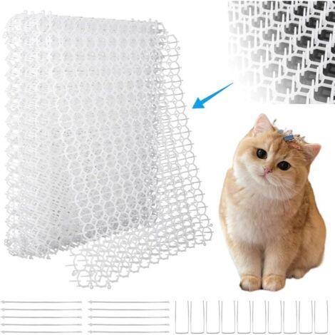 White,Anti-Cat with Spikes, Set of 2 Anti-Scale Mats for Cats with Spikes, 13x49 cm Outdoor Cat Repellent Mat Anti-Cat Spike (1/5)