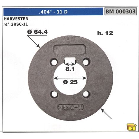 Anello autoallineante pignone HARVESTER denti 11 .404" 000303