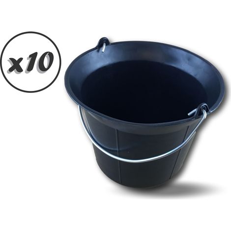 Seau maçon Odogom 10L - Lot de 10 - Seau 11 litres