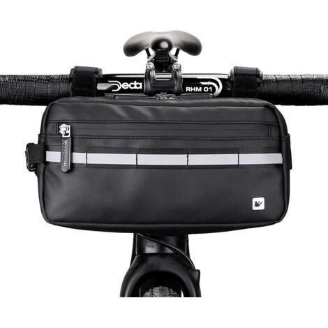 Sacoche Reservoir Moto Sacoche À Outils Universelle pour Moto 3 L Sacoche Latérale Moto Sacoche Arrière Pare-Chocs Sac Banane Multifonctionnel Accessoires D'extérieur Sac à Outils Moto(Noir) (1/5)