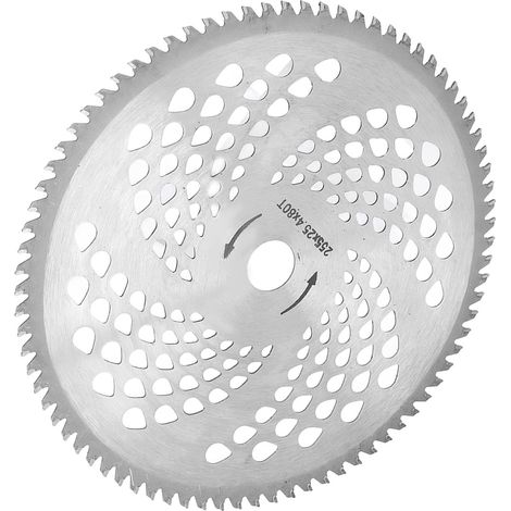 Lame de coupe-bordures/débroussailleuse à pointe carbure 80 dents pour tondeuses à gazon 25 cm (1/5)