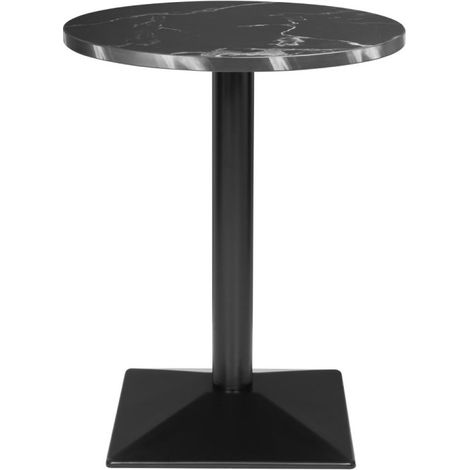 Table ronde Complete effet pierre noire 600mm - BOLERO (1/5)