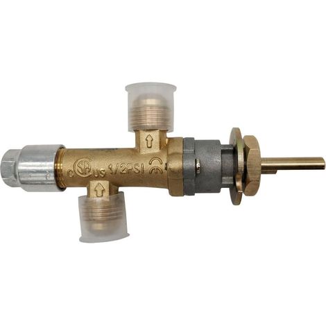 Vanne de sécurité pour foyer au propane avec entrée et sortie 3/8" - Valve de dispositif de défaillance de flamme (1/5)