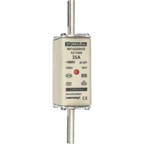 Mersen NH-Sicherungseinsatz SF Gr.1 gG 35A/500V KM NH1GG50V35
