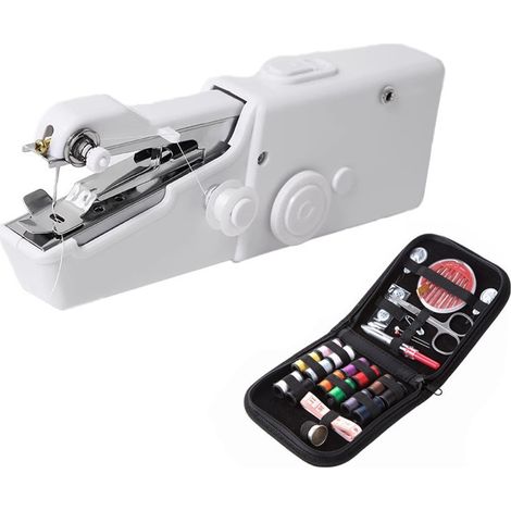 Machine a Coudre a Main Débutant Mini Machine a Coudre Portable avec Accessoires de Couture pour Débutants, Points Rapides, Convient Pour les Vêtements, Les Tissus (1/5)