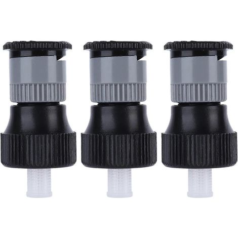 360 Rotating Spray Nozzle Set with Adjustable Watering for Lawn Garden Planters G12 Female Thread 3 Pieces (1/3)