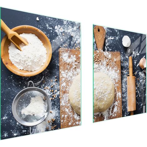 PIASTRA PROTETTIVA IN VETRO PER FORNELLO 85x52 CUCINA (1/5)