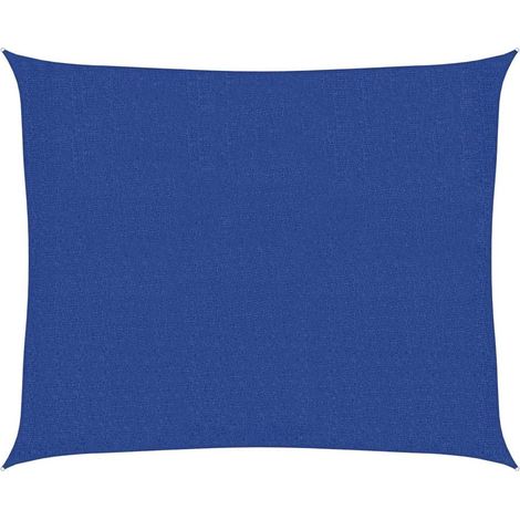 Vela Parasole Telo Ombra Parasole a Vela 160 g/m² Blu 2,5x3 m in HDPE (1/5)